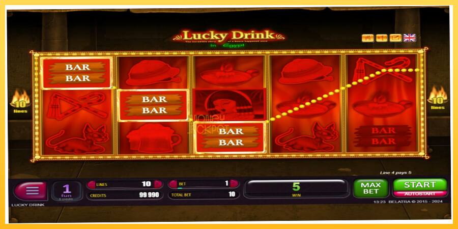 Игровой аппарат Lucky Drink In Egypt - игра на реальные деньги, картинка 2