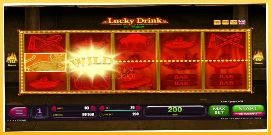 Игровой аппарат Lucky Drink In Egypt - игра на реальные деньги, картинка 4