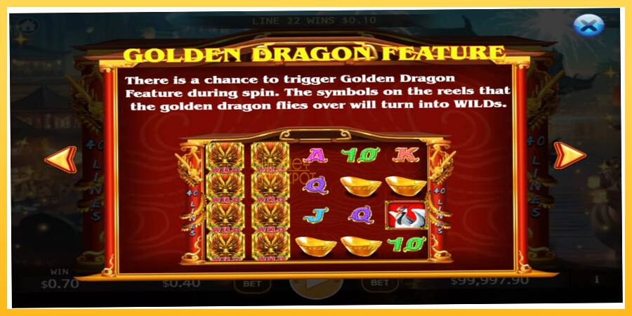 Игровой аппарат Lucky Golden Dragon Lock 2 Spin - игра на реальные деньги, картинка 4