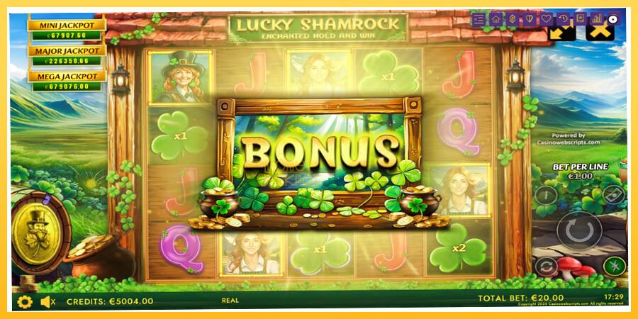 Игровой аппарат Lucky Shamrock - Enchanted Hold and Win - игра на реальные деньги, картинка 3