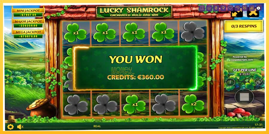 Игровой аппарат Lucky Shamrock - Enchanted Hold and Win - игра на реальные деньги, картинка 4