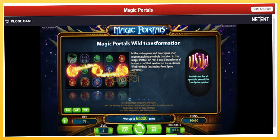 Игровой аппарат Magic Portals - игра на реальные деньги, картинка 5