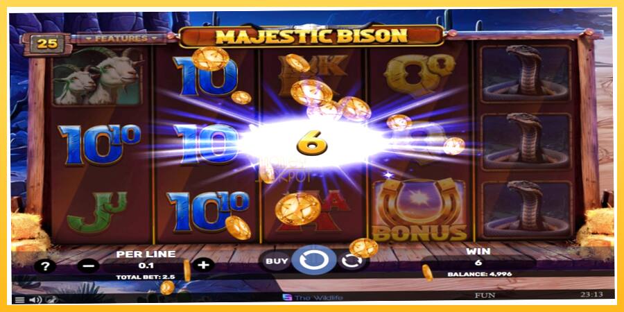 Игровой аппарат Majestic Bison - игра на реальные деньги, картинка 3