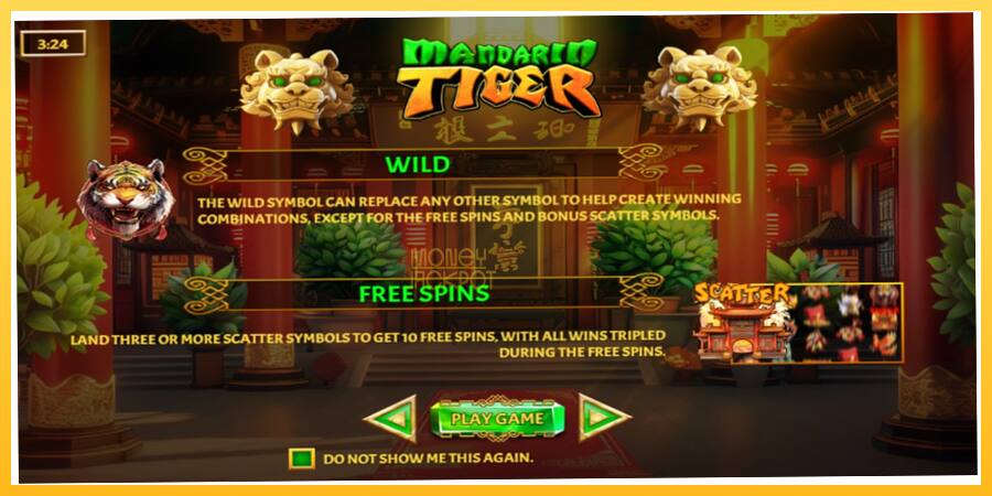 Игровой аппарат Mandarin Tiger - игра на реальные деньги, картинка 1