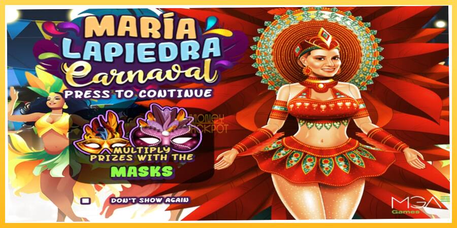 Игровой аппарат Maria Lapiedra Carnaval - игра на реальные деньги, картинка 1