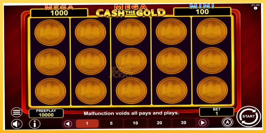 Игровой аппарат Mega Cash The Gold - игра на реальные деньги, картинка 2