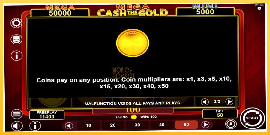 Игровой аппарат Mega Cash The Gold - игра на реальные деньги, картинка 7