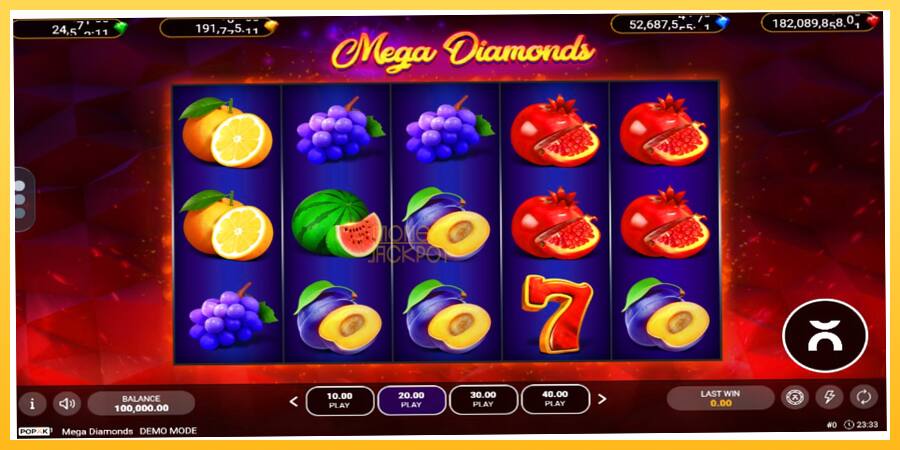 Игровой аппарат Mega Diamonds - игра на реальные деньги, картинка 1