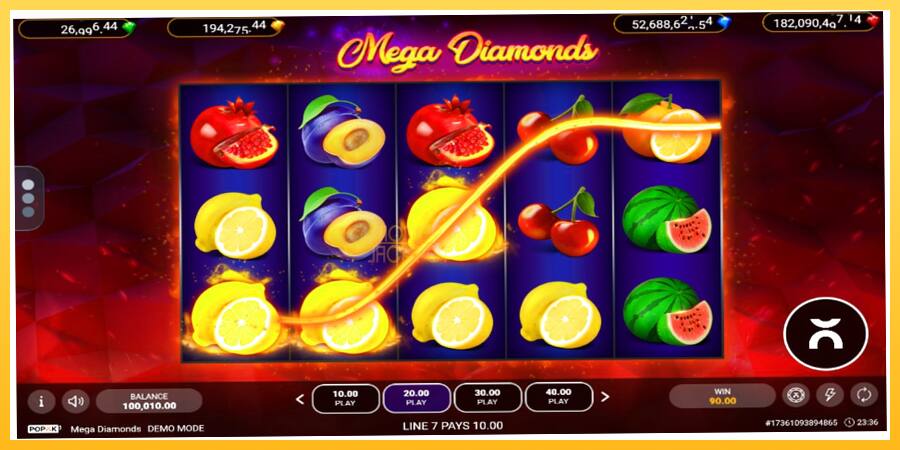 Игровой аппарат Mega Diamonds - игра на реальные деньги, картинка 3