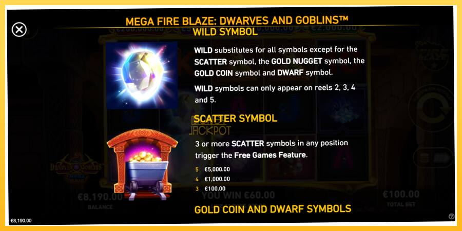 Игровой аппарат Mega Fire Blaze: Dwarves & Goblins - игра на реальные деньги, картинка 5