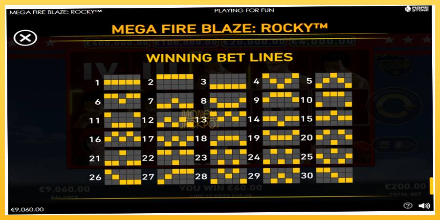 Игровой аппарат Mega Fire Blaze: Rocky - игра на реальные деньги, картинка 6