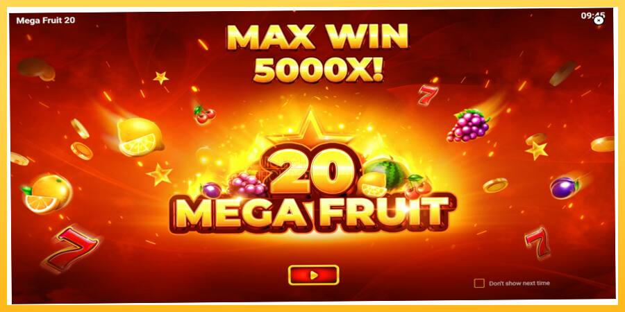 Игровой аппарат Mega Fruit 20 - игра на реальные деньги, картинка 1