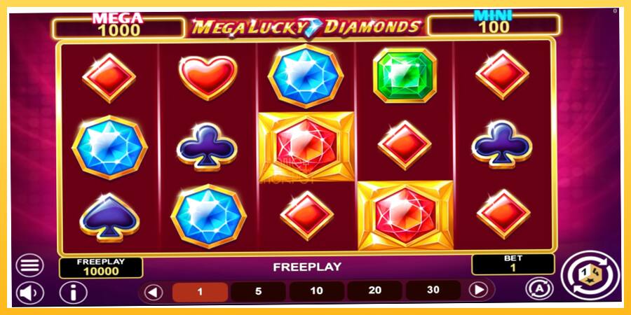 Игровой аппарат Mega Lucky Diamonds Hold & Win - игра на реальные деньги, картинка 1