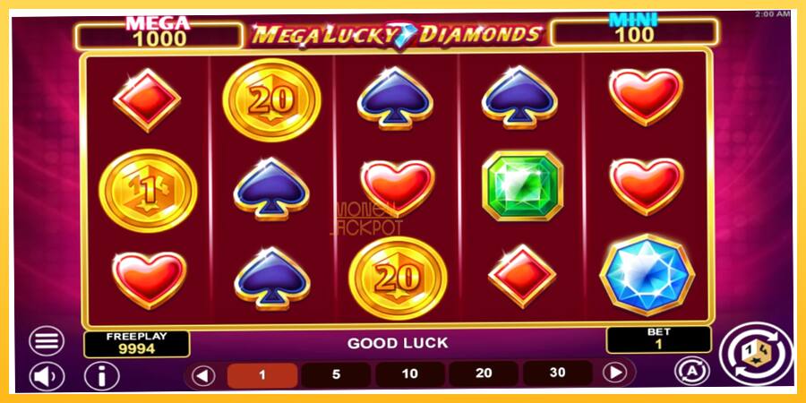 Игровой аппарат Mega Lucky Diamonds Hold & Win - игра на реальные деньги, картинка 2