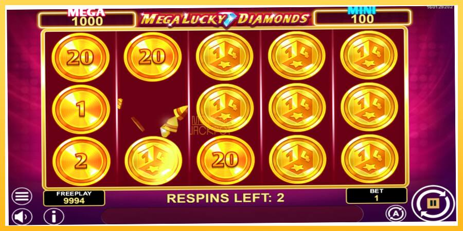 Игровой аппарат Mega Lucky Diamonds Hold & Win - игра на реальные деньги, картинка 3