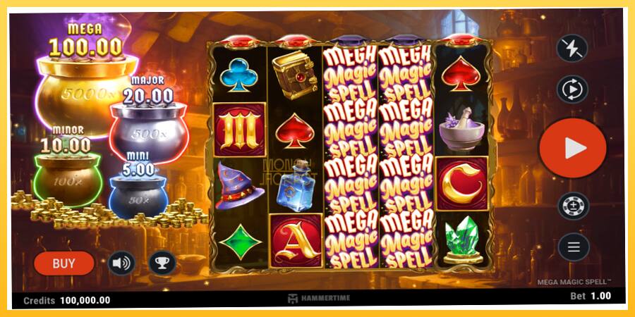 Игровой аппарат Mega Magic Spell - игра на реальные деньги, картинка 2