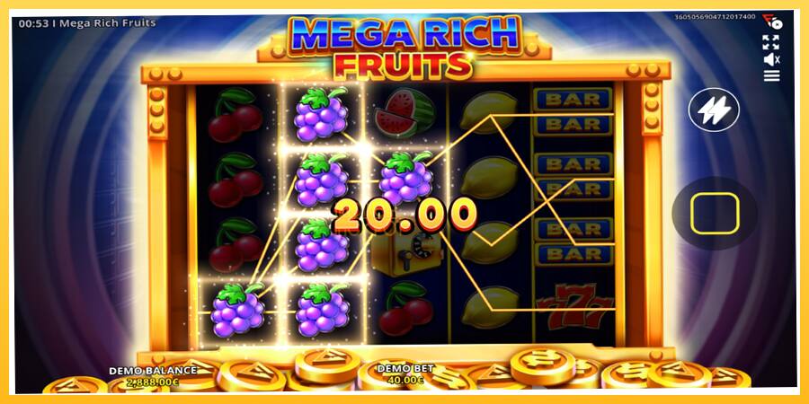 Игровой аппарат Mega Rich Fruits - игра на реальные деньги, картинка 4