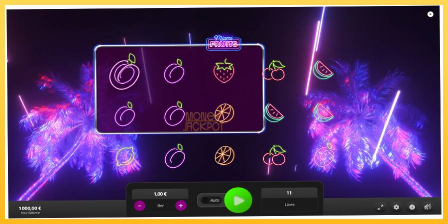 Игровой аппарат Miami Fruits - игра на реальные деньги, картинка 2