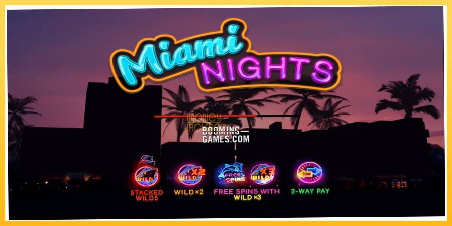 Игровой аппарат Miami Nights - игра на реальные деньги, картинка 1