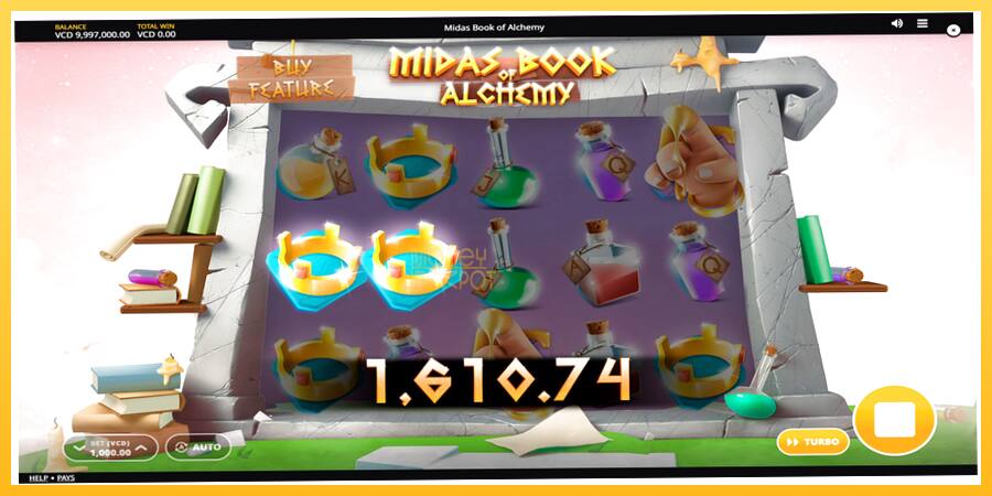 Игровой аппарат Midas Book of Alchemy - игра на реальные деньги, картинка 2