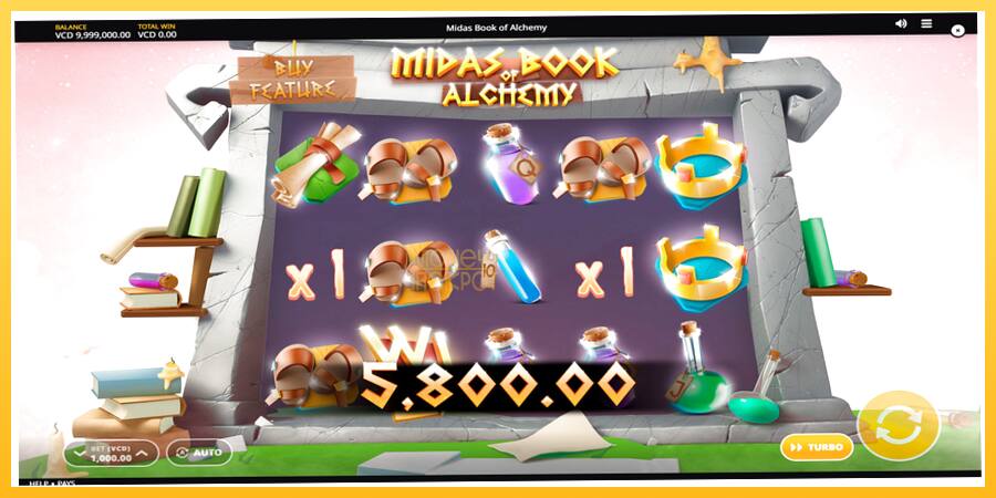 Игровой аппарат Midas Book of Alchemy - игра на реальные деньги, картинка 4