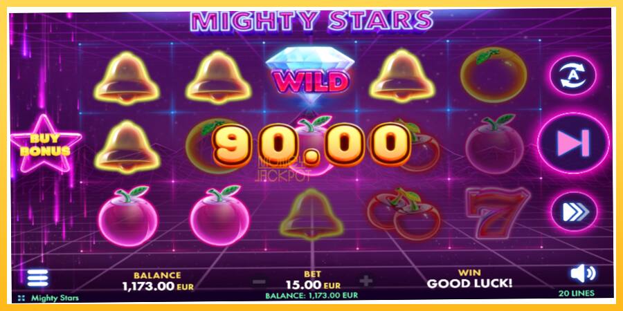 Игровой аппарат Mighty Stars - игра на реальные деньги, картинка 3