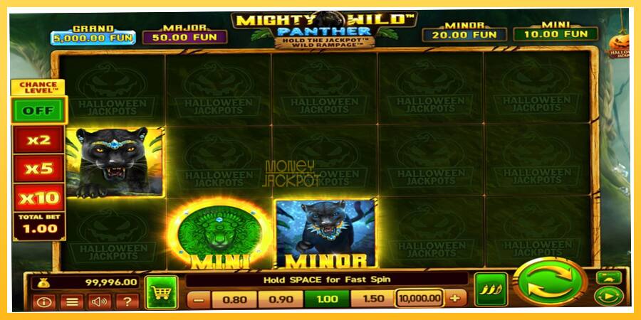 Игровой аппарат Mighty Wild: Panther Grand Diamond Edition Halloween Jackpots - игра на реальные деньги, картинка 2