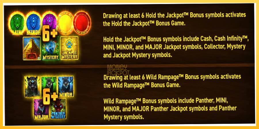 Игровой аппарат Mighty Wild: Panther Grand Diamond Edition Halloween Jackpots - игра на реальные деньги, картинка 3