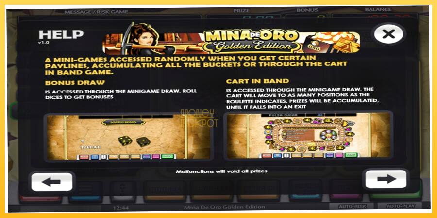 Игровой аппарат Mina de Oro Golden Edition - игра на реальные деньги, картинка 7