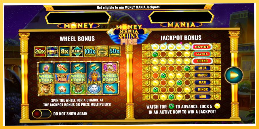 Игровой аппарат Money Mania Sphinx Fire - игра на реальные деньги, картинка 1