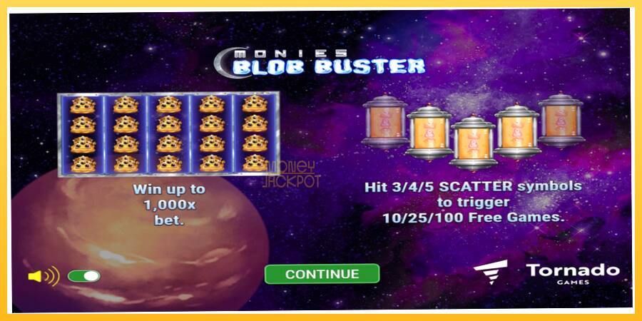 Игровой аппарат Monies Blob Buster - игра на реальные деньги, картинка 1