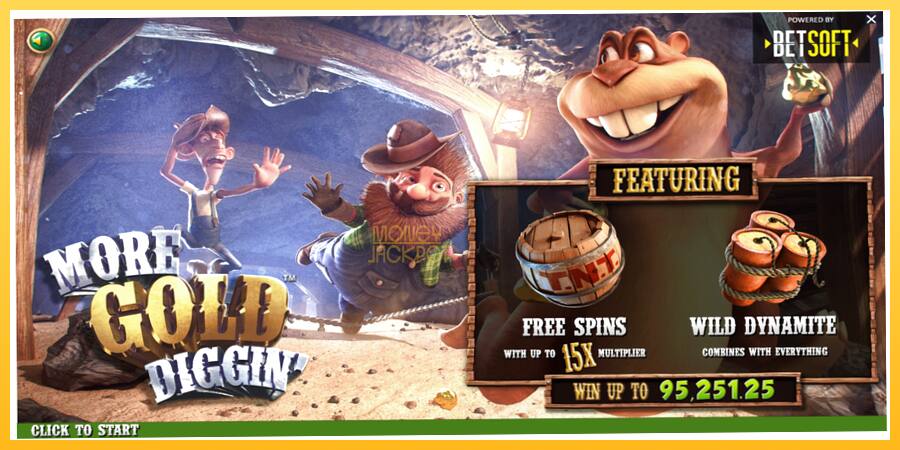 Игровой аппарат More Gold Diggin - игра на реальные деньги, картинка 1