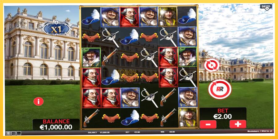 Игровой аппарат Musketeers 1 Wild for All - игра на реальные деньги, картинка 2