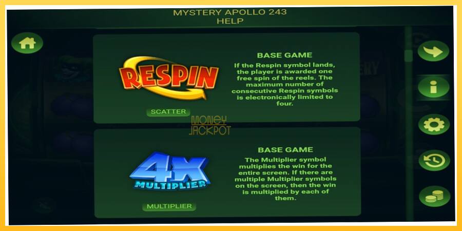 Игровой аппарат Mystery Apollo 243 - игра на реальные деньги, картинка 4