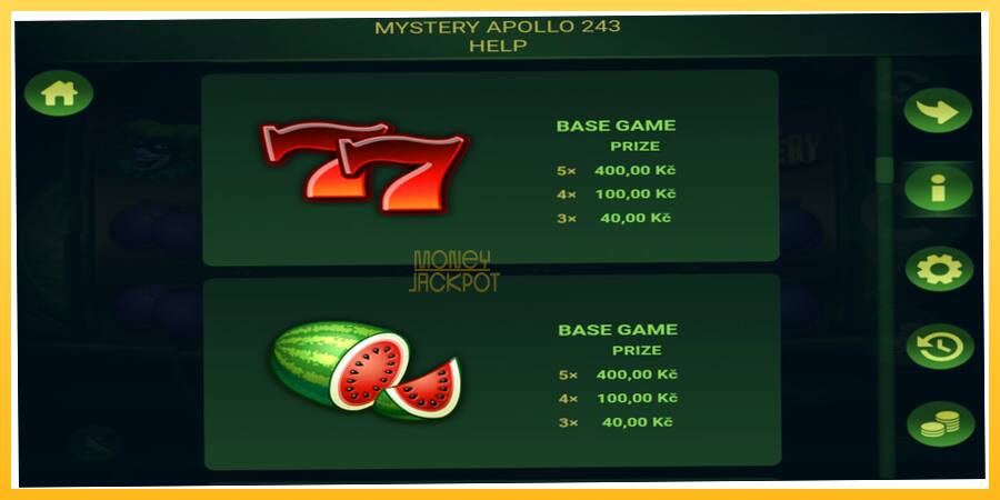 Игровой аппарат Mystery Apollo 243 - игра на реальные деньги, картинка 5