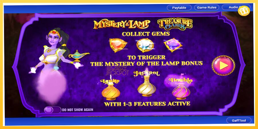 Игровой аппарат Mystery of the Lamp Treasure Oasis - игра на реальные деньги, картинка 1