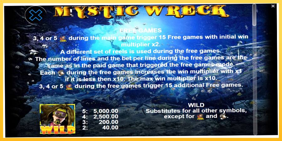 Игровой аппарат Mystic Wreck - игра на реальные деньги, картинка 6