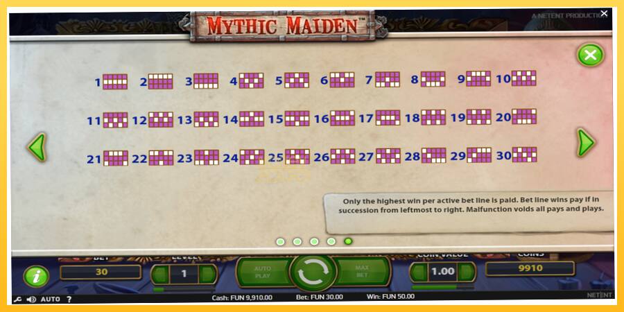 Игровой аппарат Mythic Maiden - игра на реальные деньги, картинка 7