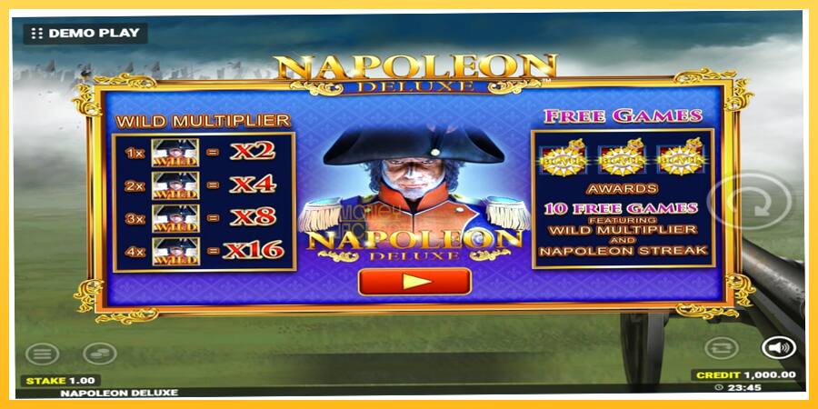 Игровой аппарат Napoleon Deluxe - игра на реальные деньги, картинка 1