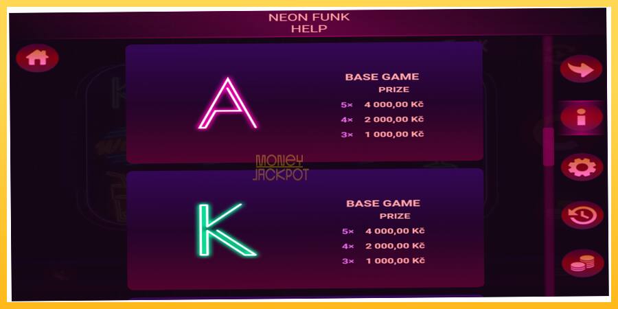 Игровой аппарат Neon Funk - игра на реальные деньги, картинка 4