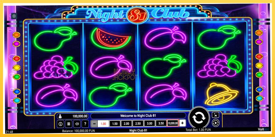 Игровой аппарат Night Club 81 - игра на реальные деньги, картинка 2