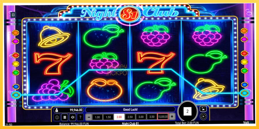 Игровой аппарат Night Club 81 - игра на реальные деньги, картинка 3