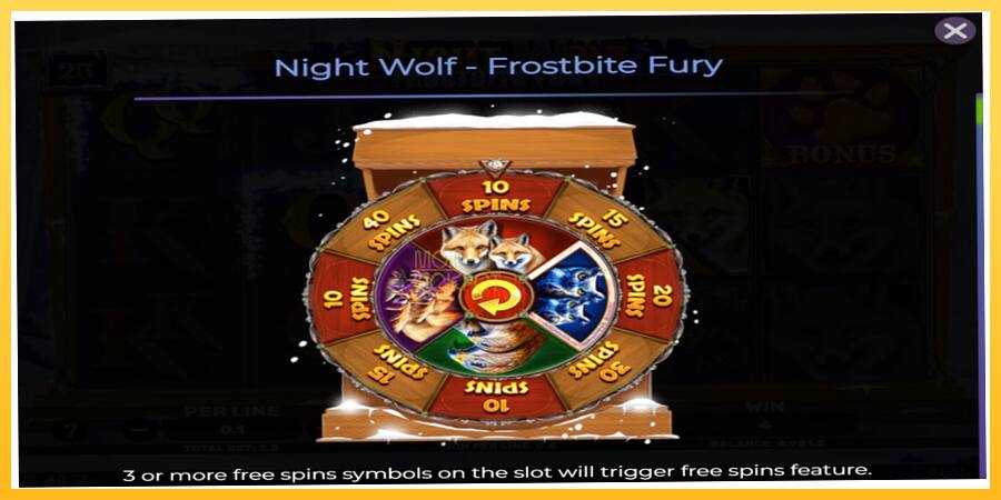 Игровой аппарат Night Wolf - Frostbite Fury - игра на реальные деньги, картинка 4