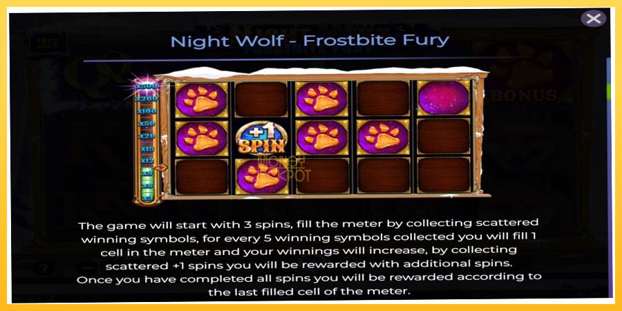 Игровой аппарат Night Wolf - Frostbite Fury - игра на реальные деньги, картинка 5