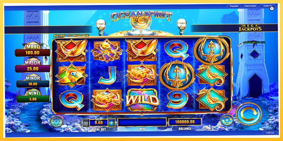 Игровой аппарат Ocean Spirit MegaJackpots - игра на реальные деньги, картинка 3