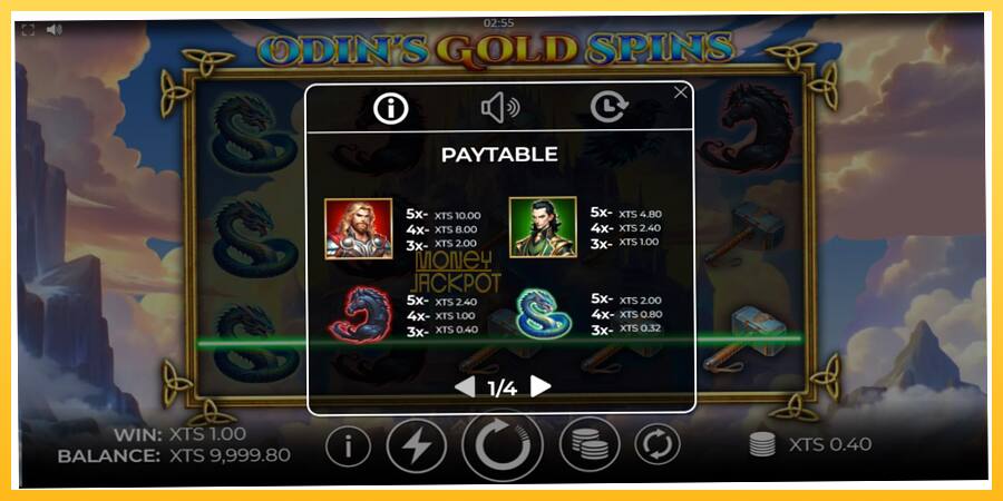 Игровой аппарат Odins Gold Spins - игра на реальные деньги, картинка 4