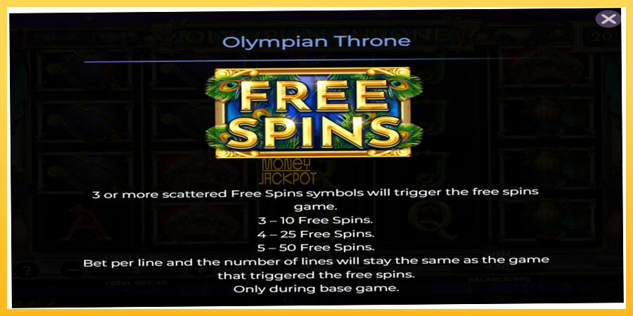 Игровой аппарат Olympian Throne - игра на реальные деньги, картинка 5