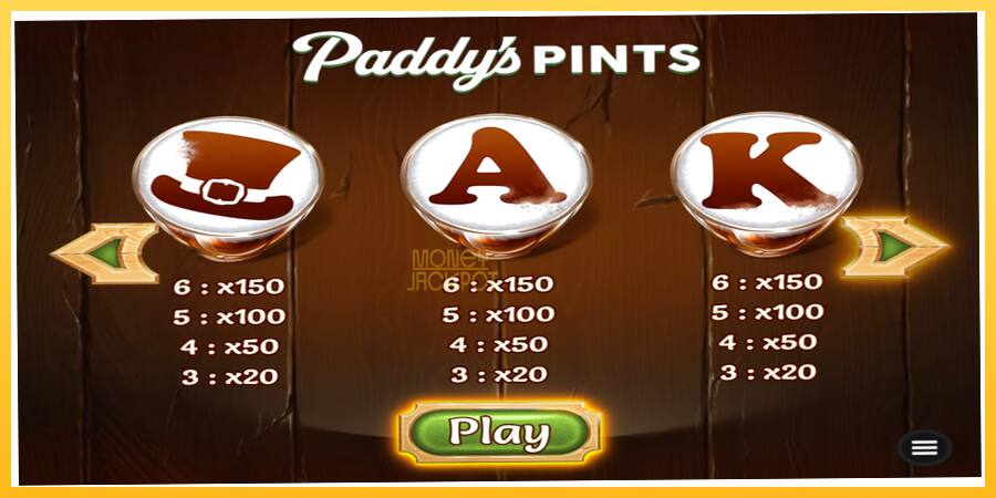 Игровой аппарат Paddys Pints - игра на реальные деньги, картинка 6