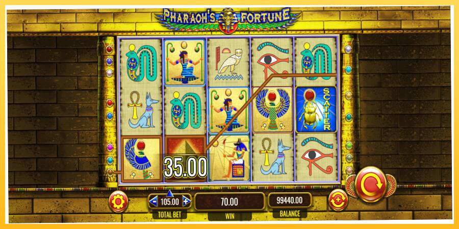 Игровой аппарат Pharaohs Fortune - игра на реальные деньги, картинка 3