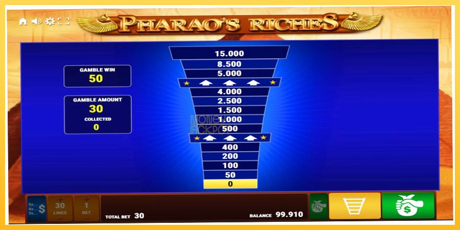 Игровой аппарат Pharaos Riches - игра на реальные деньги, картинка 3